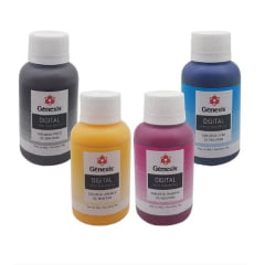 Kit 4 Cores Tinta Sublimática GÊNESIS - 100ml