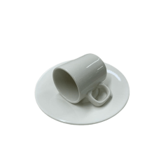 Xícara de Porcelana com Pires SUBLIMATICA 110ml - Valor Unitário