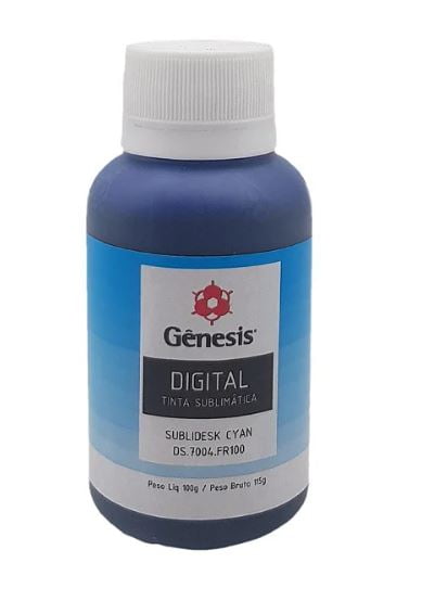 Tinta para Sublimação AZUL GÊNESIS 100ml - Valor Unitário