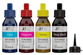 Kit 4 Cores Tinta Sublimática JET INK 100ml