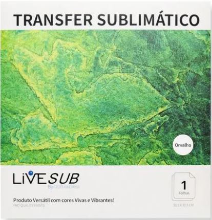 Transfer Sublimático Live Craft Modelo ORVALHO 30,5x30,5 - 1 folha