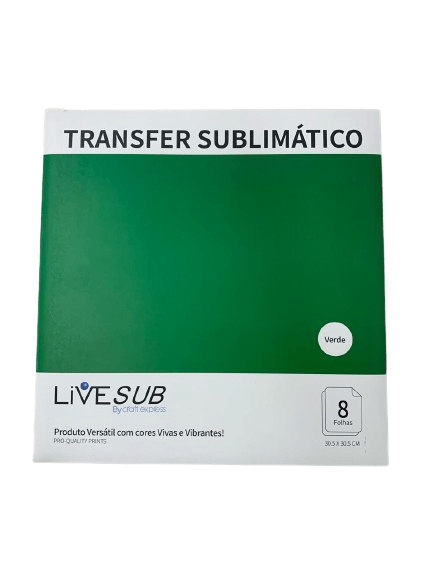 Transfer Sublimático Live Craft Modelo VERDE 30,5x30,5 - 1 folha
